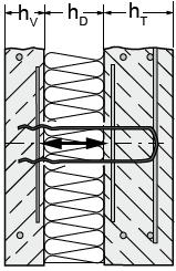 Tabela 9: konstrukcyjna, e max dla SPA-N, SPA-A, SPA-B SPA-N/A/B-03, Ø3 SPA-N/A/B-04, Ø4 mm SPA-N/A/B-05, Ø5 mm SPA-N-06, Ø6,5mm N Rd [kn] 1,50 2,40 3,00 3,80 3,00 3,60 4,30 5,10 6,60 3,90 4,50 5,10