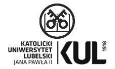 Wydział Prawa, Prawa Kanonicznego i Administracji KUL Wydziałowa Komisja ds. Jakości Kształcenia 20-950 Lublin, Al. Racławickie 14 tel. +48 81 445 37 31; fax. +48 81 445 37 26, e-mail: wydzial.