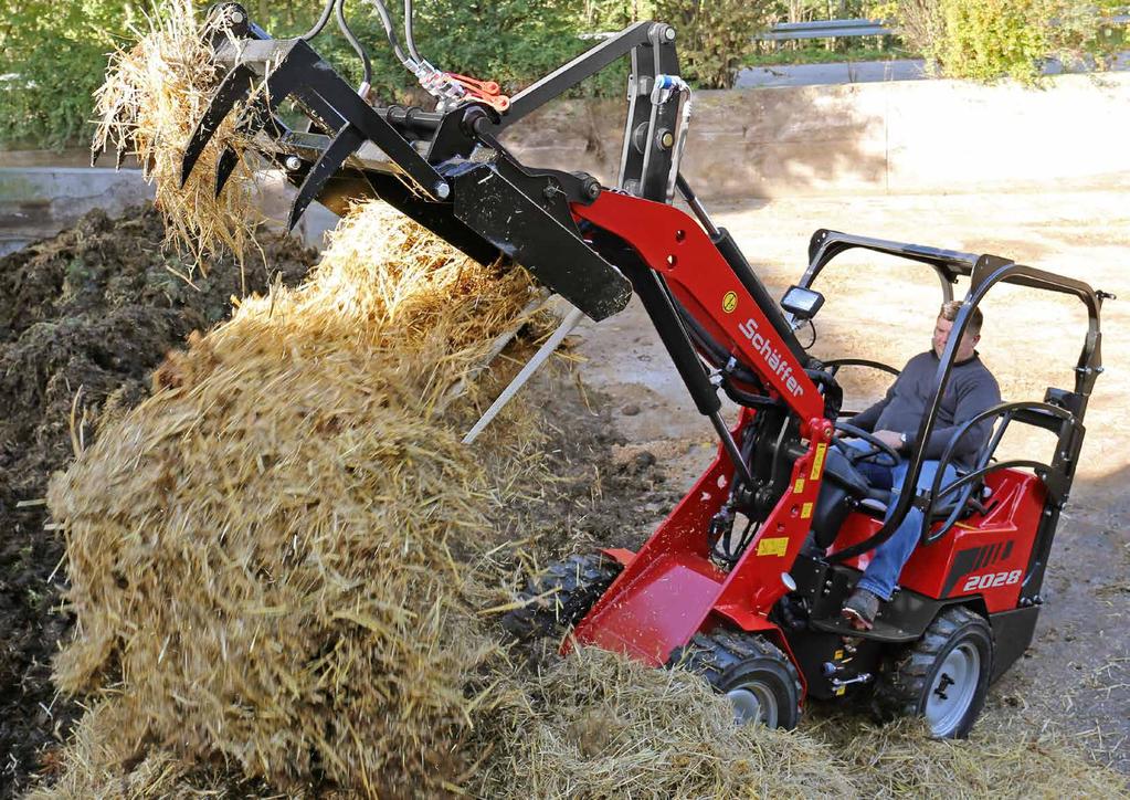 SCHÄFFER 2028 ŁADOWARKA SCHÄFFER 2028: KOMPAKT ZE STEROWANIEM W SYSTEMIE AUTOMOTIVE Nie istnieje żadna inna ładowarka w tej klasie, która mogłaby konkurować pod względem mocy i szybkości z Schäfferem