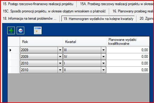 wpisuje wartość, jaka została faktycznie osiągnięta na dzień składania tego wniosku.