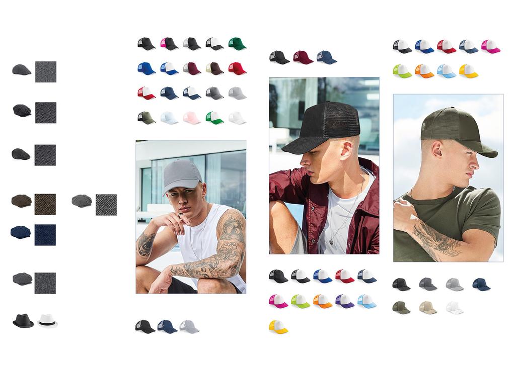 OMÓWIENIE KOLEKCJI B623 Czapka Ivy z wełny Melton B640 / Czapka z Daszkiem Snapback Trucker / / / / B643 Zamszowa czapka z daszkiem Snapback B645b / Dziecięca Czapka z Daszkiem Snapback Vintage