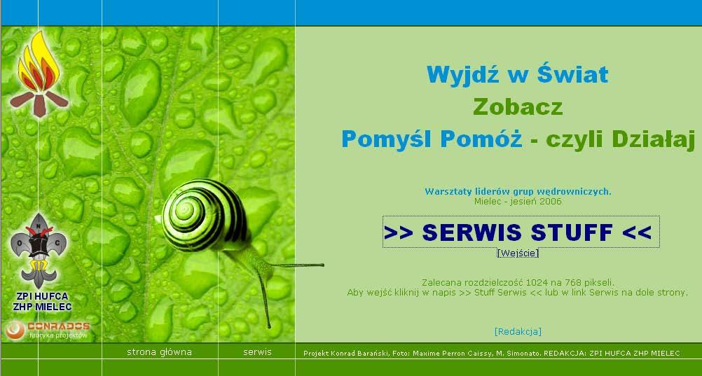 Materiały znajdą się na płycie SERWIS STUFF, wydanej przez ZPI Hufca ZHP Mielec z
