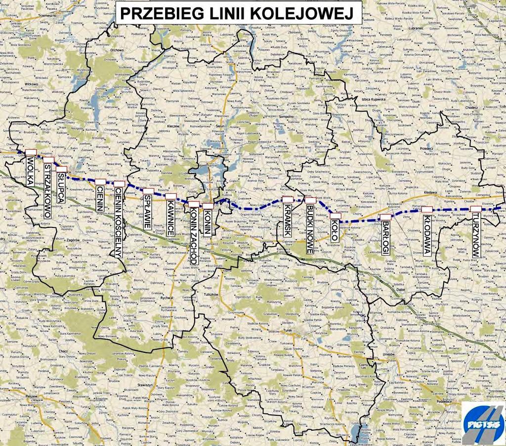 2.2.2. Sieć kolejowa Mapa 7.