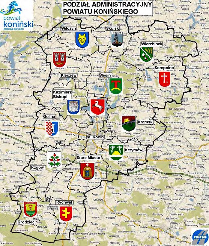 gmin, najwięcej mieszkańców zamieszkuje gminę miejską Koło (22.674). Najmniejszą liczbą mieszkańców charakteryzuje się gmina Chodów (3.213).