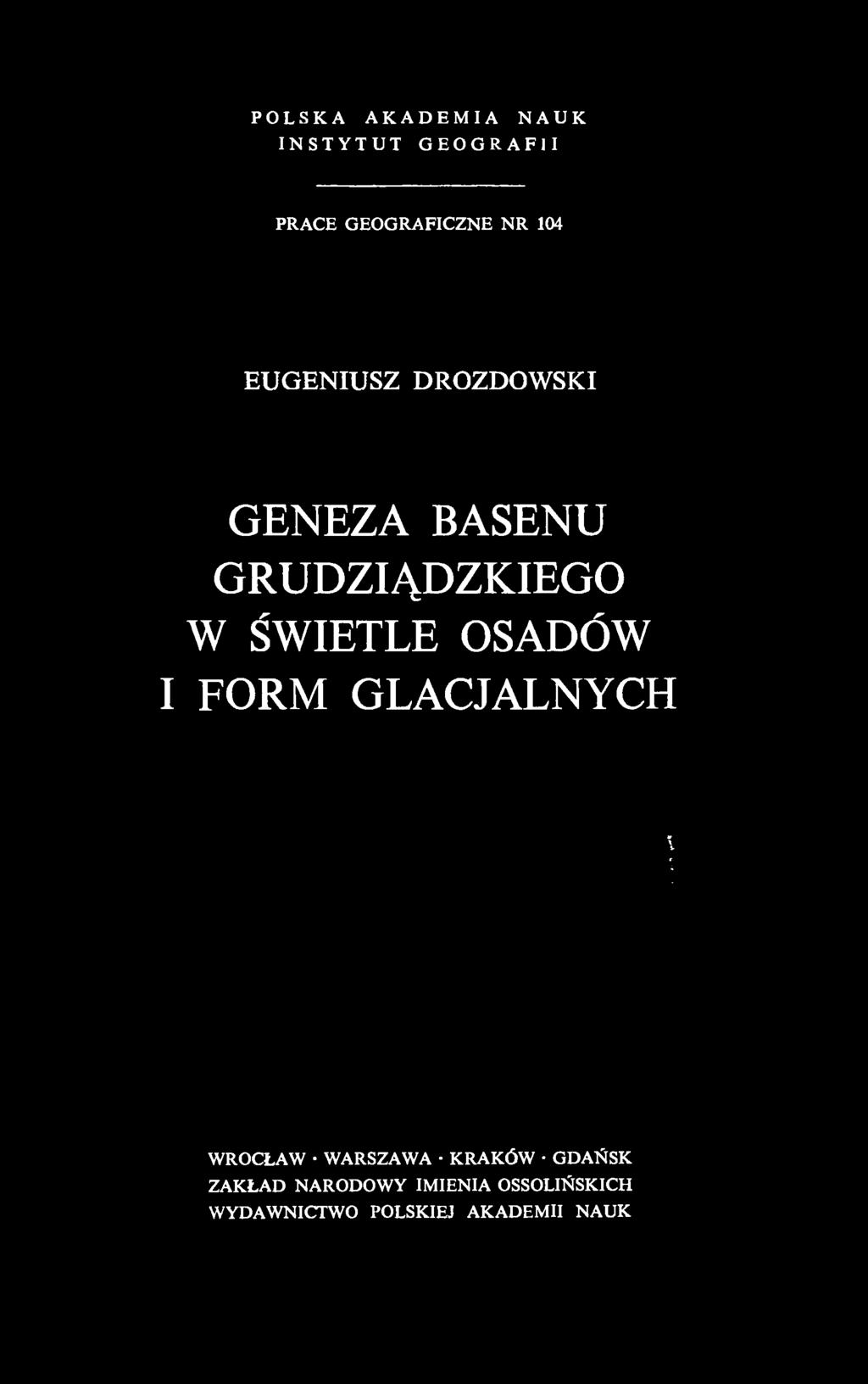 WARSZAWA KRAKÓW GDAŃSK ZAKŁAD NARODOWY