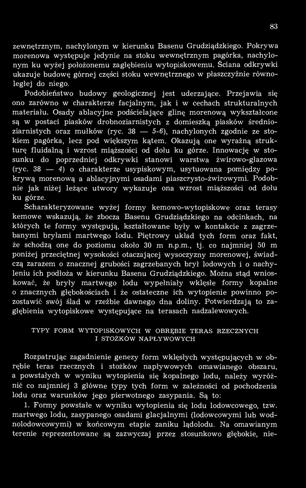 Przejawia się ono zarówno w charakterze facjalnym, jak i w cechach strukturalnych materiału.