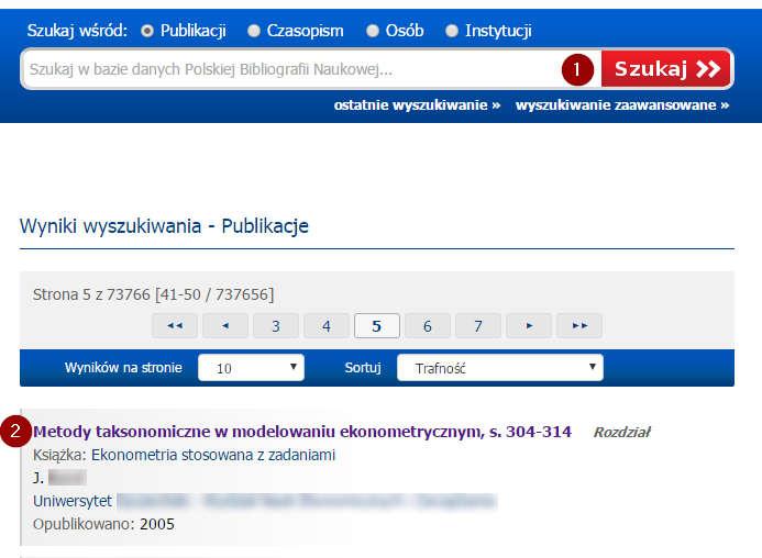 II Dodawanie publikacji Instrukcja dodawania artykułu w czasopiśmie e_artykulu Instrukcja dodawania monografii e_monografii Instrukcja dodawania rozdziału w monografii e_rozdzialu III.