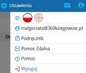 Jeśli firma ma wielu użytkowników, wybór języka programu nie będzie wpływał na widok innych użytkowników. Poprzez wybranie programu w języku angielskim, program będzie w pełni w języku angielskim.