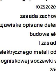 schematów doświadczeń, zaś w