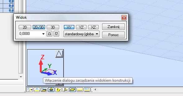 4. Rysowanie układu podstawowego zmiana widoku 2.