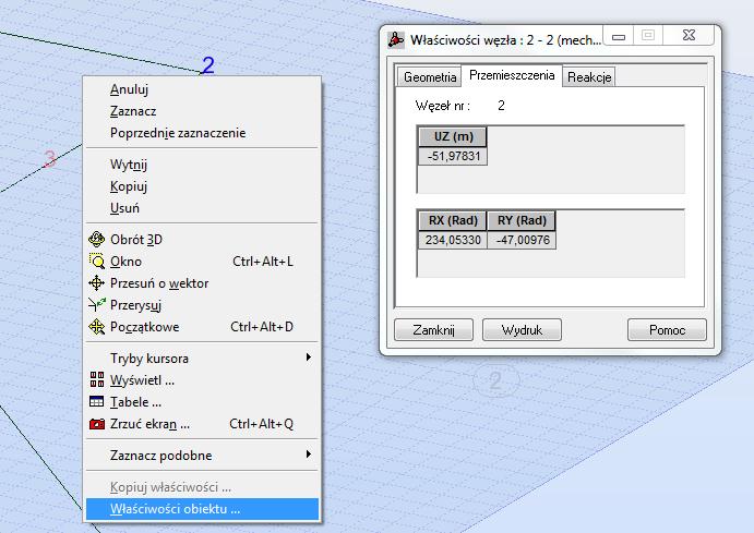 10. Sprawdzenie wartości szukanego przemieszczenia 1.