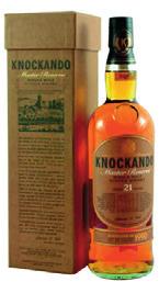 bourbonie i po sherry, delikatna, o owocowym smaku z nutami orzechów, przypraw, dębu.