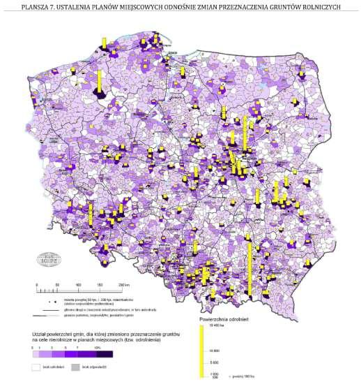 Źródło: P. Śleszyński i in. 2011, Analiza stanu i uwarunkowań prac planistycznych w gminach na koniec 2009 r.