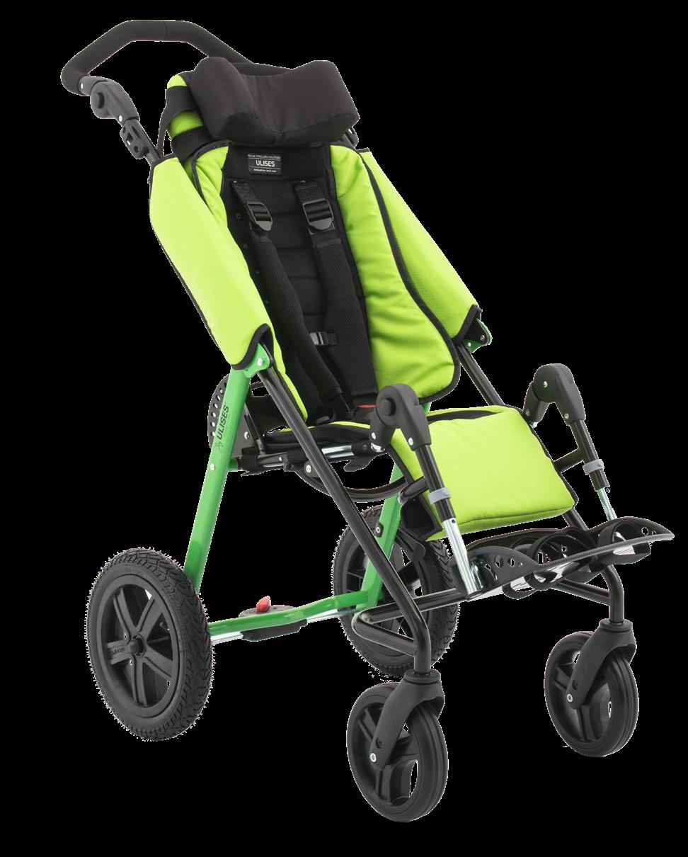 ULISES EVO wózek specjalny ULISES EVO jest doskonałą propozycją wózka spacerowego dla dzieci i młodzieży z dysfunkcjami w obrębie narządu ruchu.
