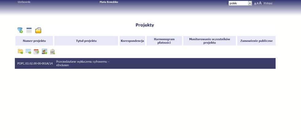 Jeżeli wszystkie dane uzupełniłeś/aś prawidłowo, zalogujesz się do systemu i będziesz mógł/arozpocząć pracę. 2.