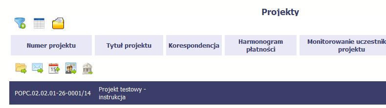 Menadżer kolumn Możliwe jest rozszerzenie listy kolumn widocznych na ekranie początkowym.
