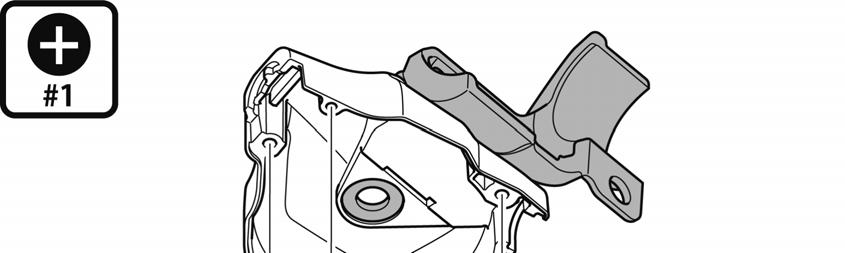 KONSERWACJA 4. Odkręcić cztery śruby mocujące dźwignię, a następnie zdjąć samą dźwignię, jak pokazano na rysunku.