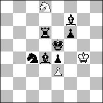 Sf2 można zastąpić przez Pf2, dlatego nie możemy oceniać zadania jako pozycji arystokratycznej. 1.H:f2=bH 0-0 2.Wd7 Hf8# 1.G:f2=wG Gd4 2.0-0 Wh8#.