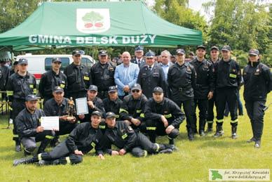 W tym roku straże z terenu gminy Belsk Duży rywalizowały na stadionie w Drwalewie (gm. Chynów). Zawody składały się z dwóch konkurencji. Pierwszą z nich była sztafeta pożarnicza 7 50 z przeszkodami.
