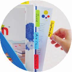 kolory Rozmiar 37 x 50 mm 38 x 25 mm 3 kol. x 10 kartek 4 kol.