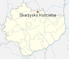 POŁOŻENIE NIERUCHOMOŚCI Nieruchomość położona jest w województwie świętokrzyskim, powiecie skarżyskim, miejscowości Skarżysko Kościelne.