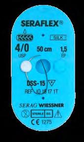 Formy handlowe Wszystkie nici Serag-Wiessner są dostarczane w sterylnej postaci.