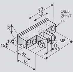 KONSOLE PLA SPECJALNE ZASTOSOWANIA HEROAL 085D HSK Napêdy Spindle wrzecionowe drives F29-1 Monta nawierzchniowy po przeciwnej stronie do zawiasów na skrzydle,