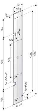 lewa, monta na ramie w oknie  Numer produktu: 515197 aluminium 2000 x 360 x 5 mm Napêdy rygluj¹ce 6/9