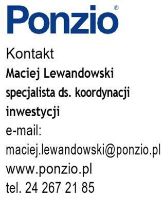 Do zadania dotyczącego detalu architektonicznego: - PONZIO PF152HI nowy design dla zapinek elementów wykończeniowych