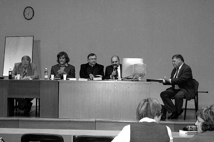 Kazimierz Jodkowski, Wojciech Sacy, Józef Życiński, Adam Grobler i Witold Strawiński (fot.