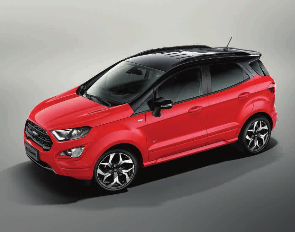 Stwórz idealnego Forda EcoSport. Jaka jest Twoja ulubiona kombinacja? Ford EcoSport pozwala Ci przebierać w rozmaitych kombinacjach lakierów.