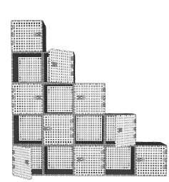 C wies, że właśnie stworłeś unikaln regał do pokoju małej księżnicki bądź rcera? Imagine a simple, quadrilateral geometric shape. Then 3D it! Imagine a cube!