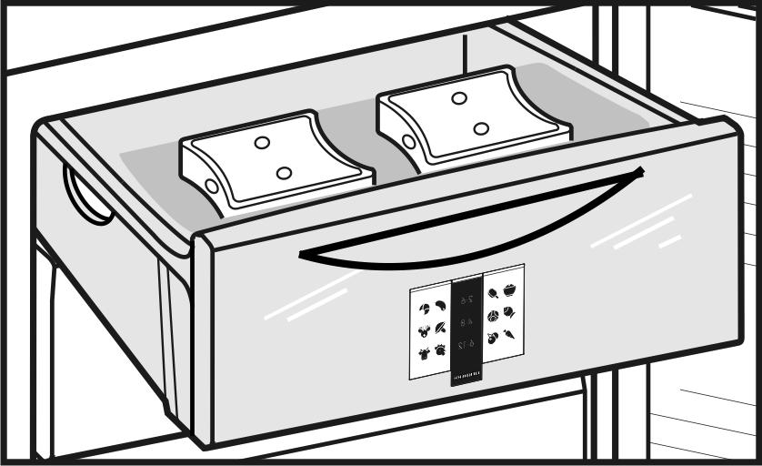 Korzystanie z akumulatorów chłodniczych u Włożyć akumulatory chłodnicze do górnej komory zamrażalnika, nie używając za dużo miejsca.