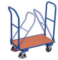 Wózki ze składanymi pałąkami Wózki ze składanymi pałąkami Spawana konstrukcja stalowa; składane pałąki albo
