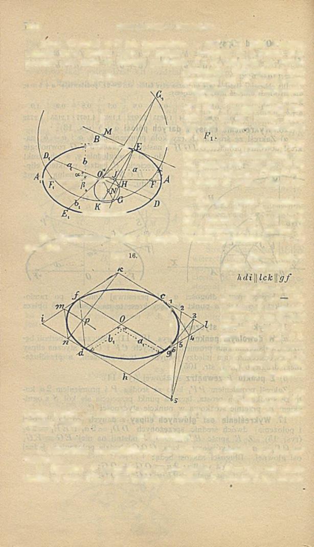 108 Dział pierwszy. Matematyka. 1 8. Wykreślenie (rys. 16). R y s.