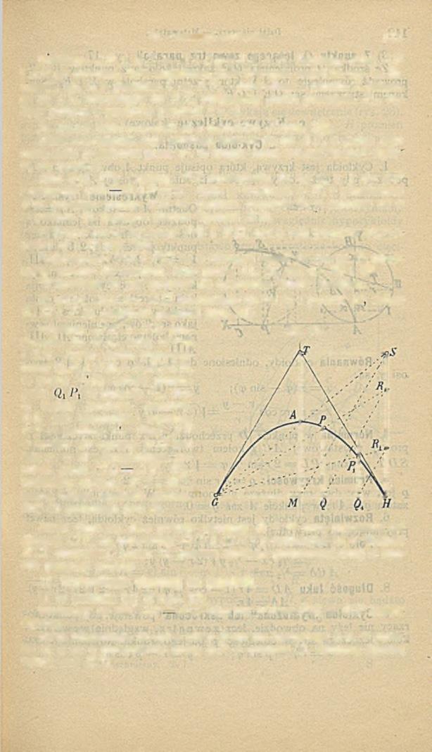 V I. Gćornctrya an alityczna. 11 1 Kreślim y: A li _L A X w A i P B A X z P. Dzielimy dalej A li i B P na dowolną, lecz jednakow ą ilość równych części (w rys. na 8). Łącząc, np.