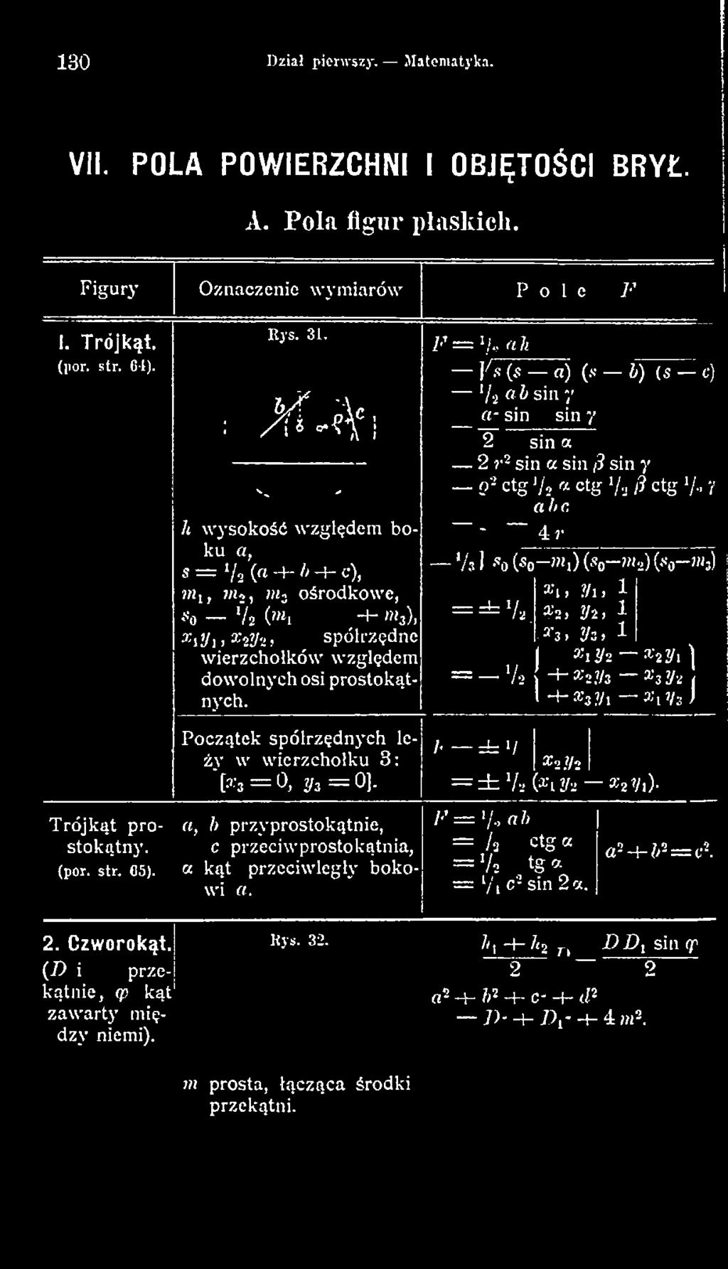 - =- u : -»; F = \U ah Y» (s n) (j; b) (s c) ' 2 a b sin y a- sin sin y 2 sin a 2 r 2 sin a sin /3 sin y P2 ctg V; «ctg V,, 3 ctg */, y abc.