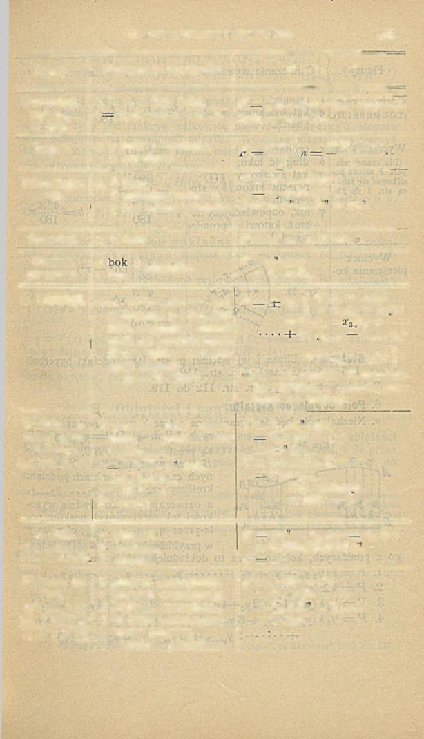 VIL Poła powierzchni i objętości brył. 131 Figury Oznaczenie w ym iarów P o l e F Czworokąt, w pisany w kolo. Trapez. Równoległobok. a, b, c, d 4 -ry bolii, S '/ _* (M ł~ b -+- C H d).