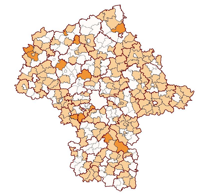 PARTNERZY PROJEKTU ASI Dotychczasowi Partnerzy szczebla gminnego (157) Nowi Partnerzy szczebla gminnego (12) Gminy - 55% wszystkich gmin