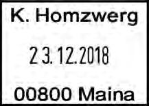 Na ostatnich pięciu pierścieniach posiadają opcję powtórzeń numeru 0, 1 6, 12 i 20 razy (B6, B6K) oraz 0, 1 3 i 6 razy (B8K). Wysokość cyfr w stylu antycznym 4,5 mm.