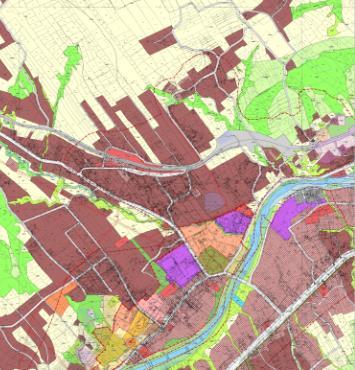 przedsięwzięć rewitalizacyjnych zajmują obszar terenów usług publicznych (działanie 1,3,4,5) oraz terenów zieleni publicznej (działanie 2) Projektowana zmiana miejscowego planu zagospodarowania