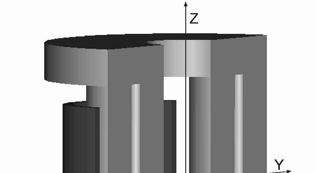 Zeszyty Problemowe Maszyny Elektryczne Nr 88/010 z elementów w kształcie toroidów, wykonywanych osobno i skręcanych śrubami. Konstrukcja ta charakteryzuje szybkością i łatwością montaŝu i demontaŝu.