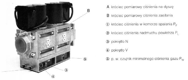 0 b. Palnik modulowany z drog¹ gazow¹ KEV " lub KEV /" Pod³¹czenie drogi gazowej po³o enie tylko instalacja pozioma, nie pochylona odleg³oœæ minimalna od œciany 0 mm Króciec pomiarowy ciœnienia