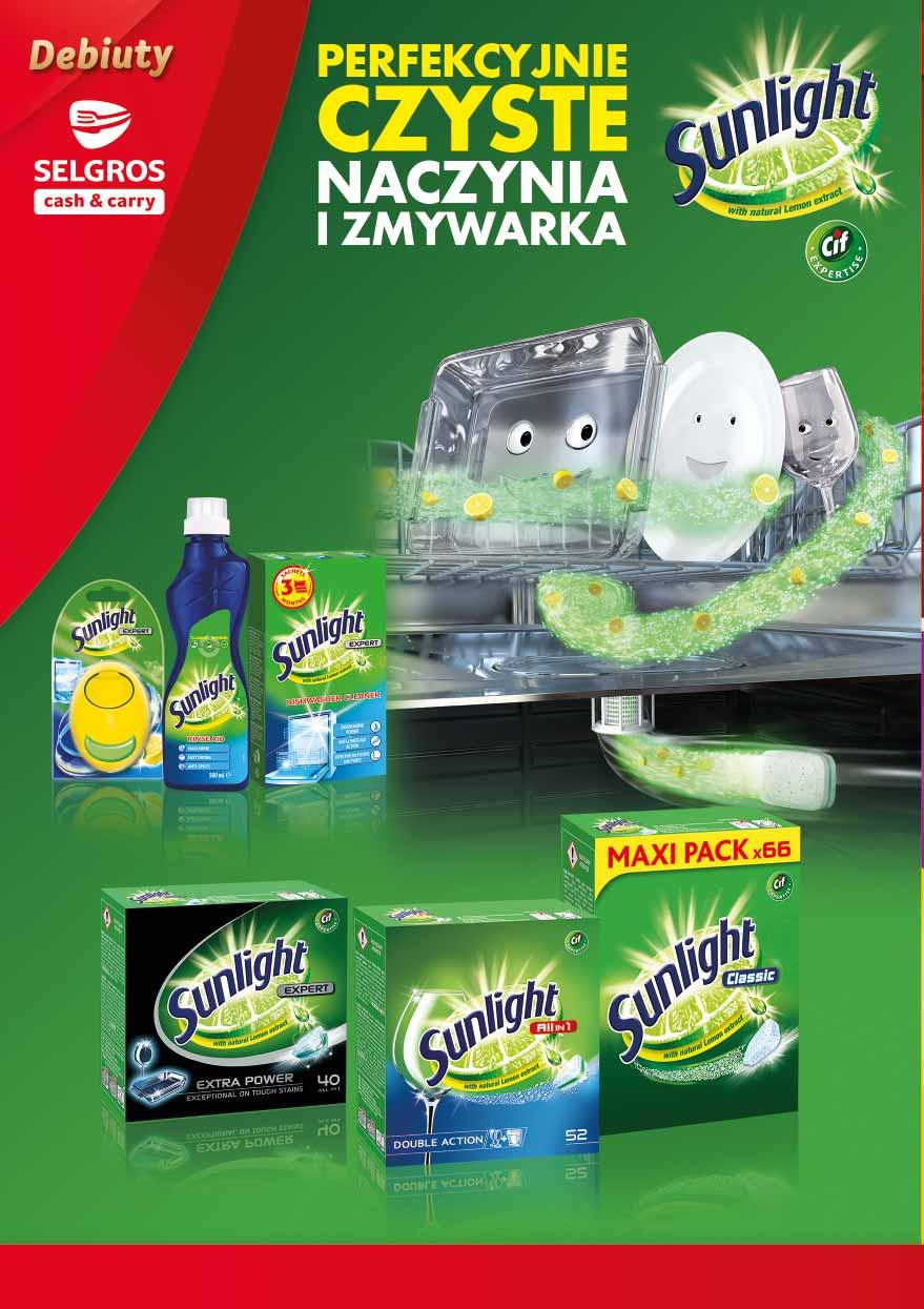 SUNLIGHT ŚRODEK DO CZYSZCZENIA ZMYWAREK 120 G, NABŁYSZCZACZ 500 ML, ODŚWIEŻACZ DO ZMYWAREK 11 G sprzedaż po 1 opak. 56365323 7 60 1 opak. z VAT 9.