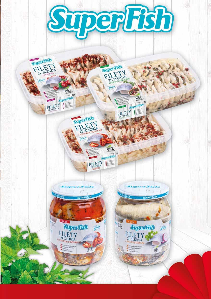 23 99 FILETY ZE ŚLEDZIA 1100/550 G z suszonymi pomidorami, kolorowym pieprzem, żurawiną sprzedaż po 32622862 z VAT 25.