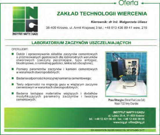 3. Środki utleniające wpływają na właściwości osadów filtracyjnych.