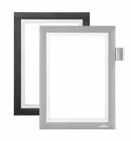RAMKI SAMOPRZYLEPNE MAGNETYCZNE Ramki Duraframe samoprzylepne - magnetyczne Samoprzylepne magnetyczne ramki informacyjne z podnoszoną przednią stroną.