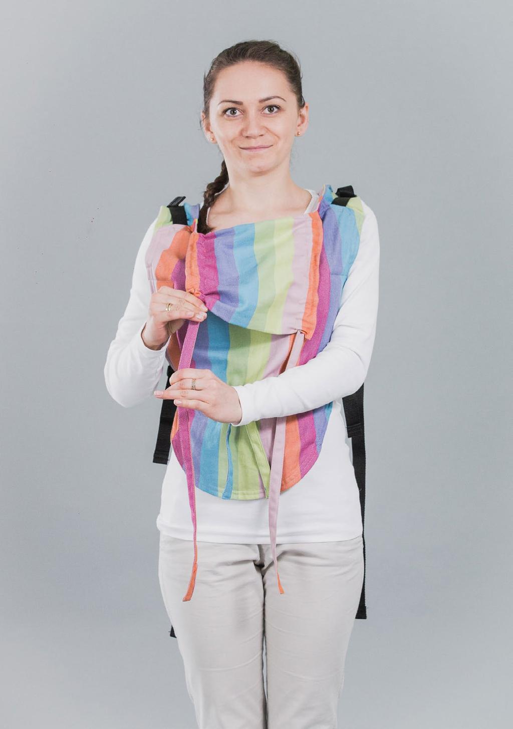 Nosidełko Onbuhimo przeznaczone jest dla dzieci siedzących. Używane jest głównie do noszenia na plecach. Onbuhimo carrier is designed for children who can already sit unassisted.