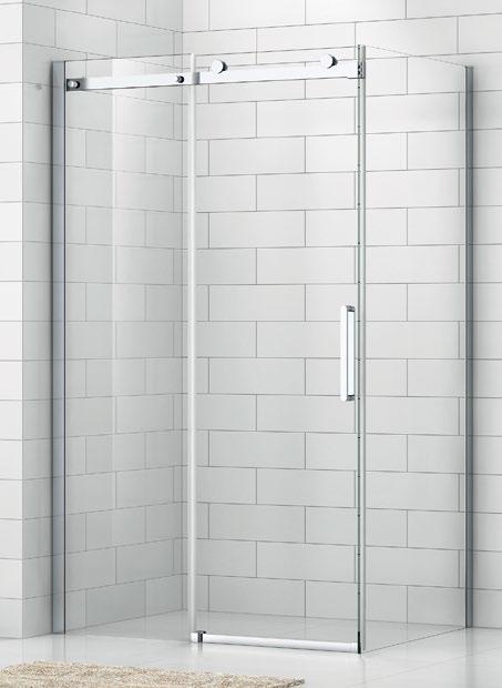 OBZD2 OB LINE Jednoskrzydłowe przesuwne drzwi prysznicowe do wnęki lub do ścianki bocznej