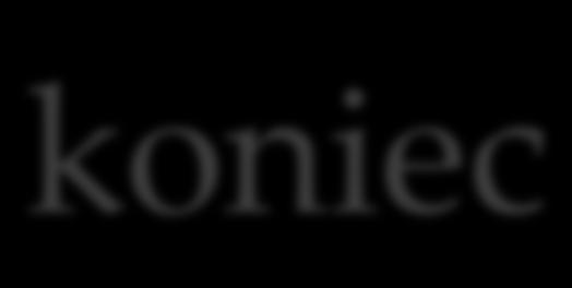 koniec